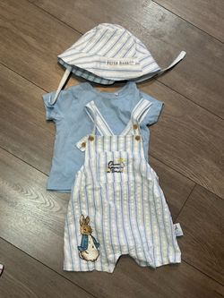 Peter Rabbit boy outfit with hat 12 months