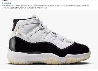 Mens Air Jordan 11 Retro Gratitude size 7.5