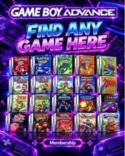 GAMEBOY ADVANCE GAMES MEMBERSHIP