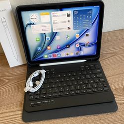 Apple iPad Air 11” M2 chip 128GB (2024 model / Gray) with keyboard and Pencil (100% battery)