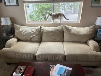 Tan sofa