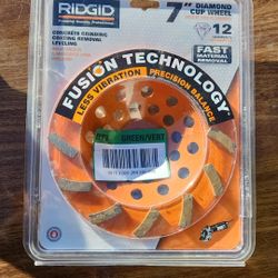 Ridgid 12 segment turbo cup grinding wheel