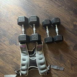Weights25lbs&15lbs and 10lbs Weight Vest 