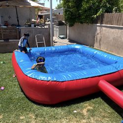 Inflatable Bounce Jumper Pool With Blower 
