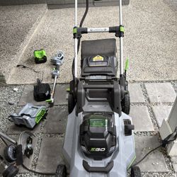 EGO 56V Select Cut XP with Brand New Edger And Line Trimmer