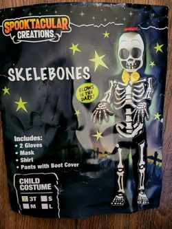 Skelebones Child Costume 3T
