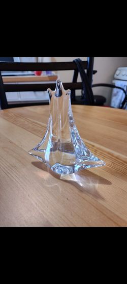 Vintage Crystal Sailboat Made in Italy