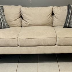 Beige 3-Seater Sofa – $125 OBO