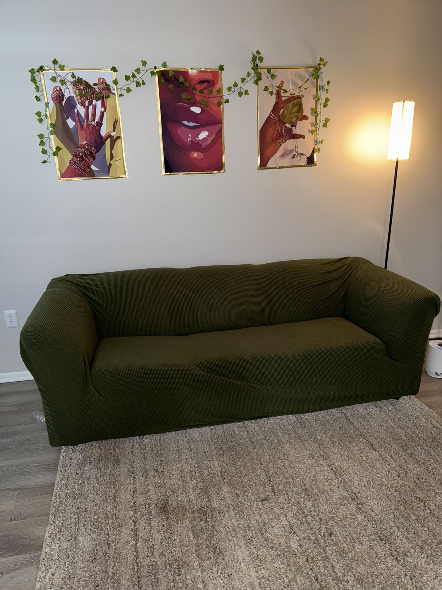 3 Cushion Seater Couch with cover up