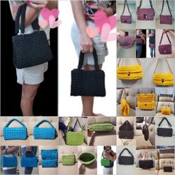 CROCHET PURSE  Multi Color Multi Sizes
