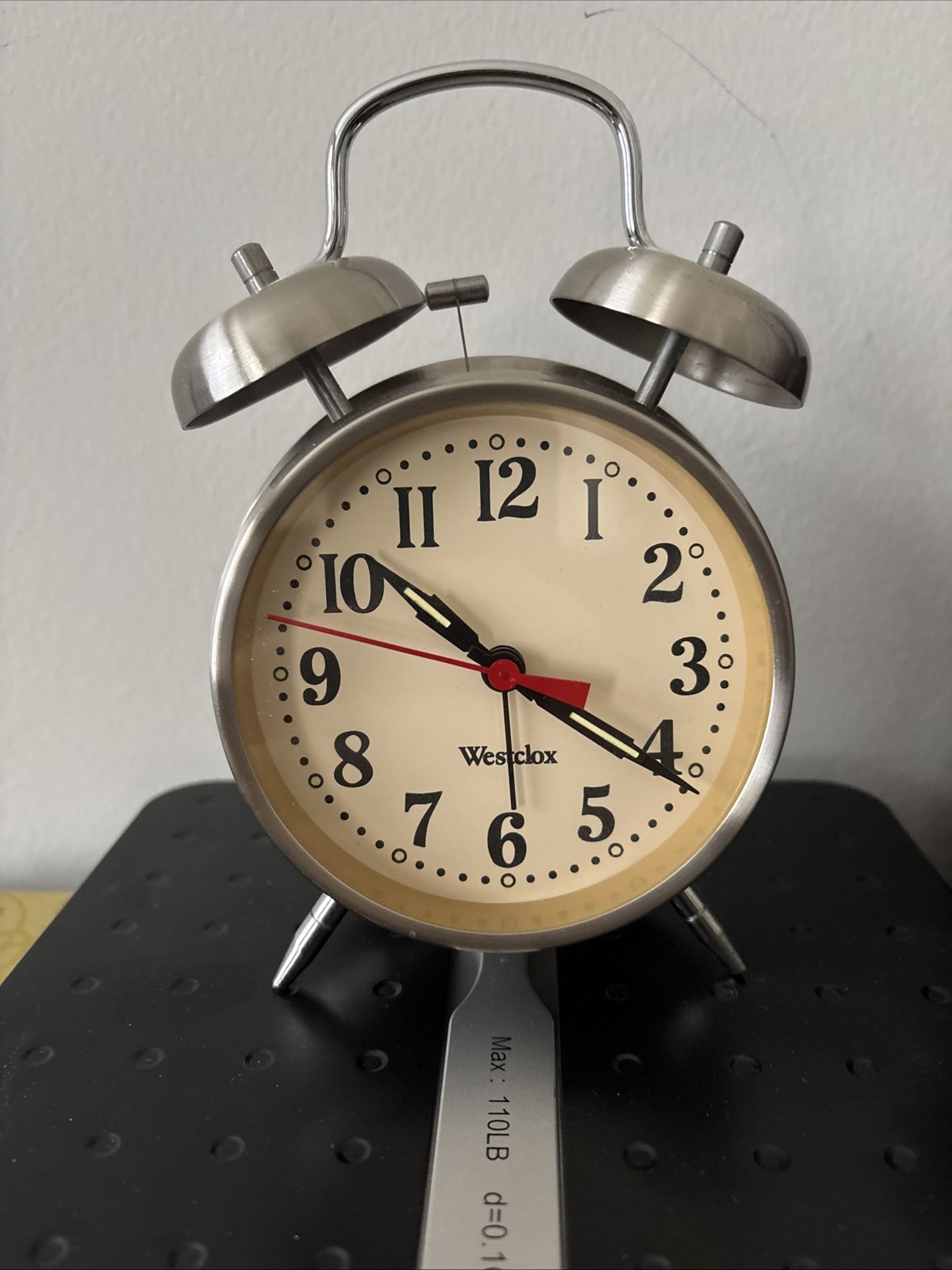 Vintage Westclox |Dual /Twin Bell Top|Alarm Clock|Working|Analog Wind Up|Peg Leg