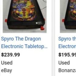 Pimball vintage spyro the Dragon 