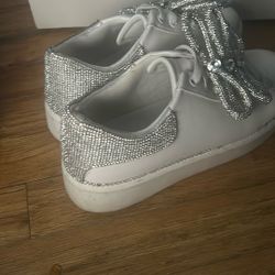 WHITE  I.N.C. FANCY GIRLS PROM SNEAKERS 