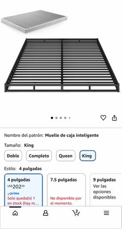 Box spring zinus  king size new