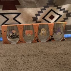 Hocus Pocus Set of Four Stemless Glasses cups