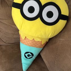 Universal Studios Parks Despicable Me Minion Mayhem Ice Cream Cone 26" Plush Toy, $25