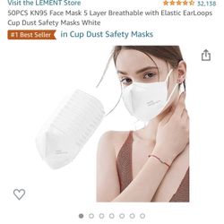 Kn95 Mask White 50 Pieces $12