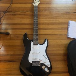 Black Fender Electric Guitar