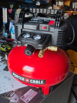 PORTER CABLE AIR 6 GALLON AIR COMPRESOR NEW