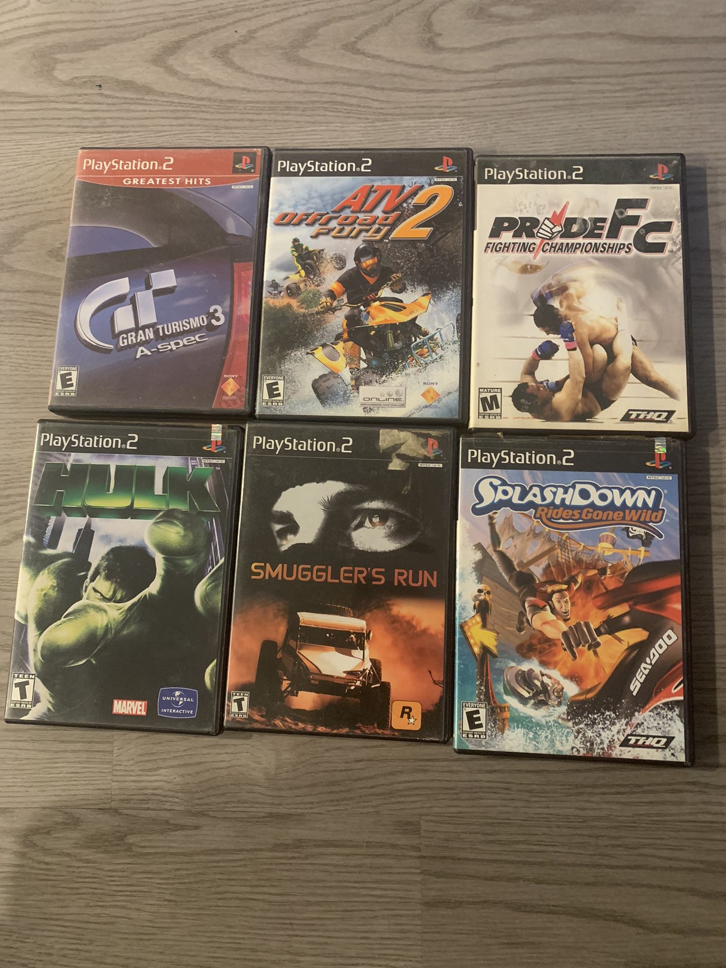 PS2 Game Lot (6 Games) - Good- Fast Shipping 