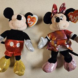 Ty Disney Sparkle Micky And Minnie Set