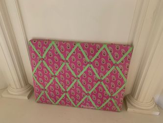 Vera Bradley Vision Board Bulletin Message Pin Photo Ribbon Memo Pink Girls Room Decor Office