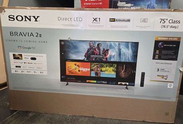 75” Sony smart 4k Bravia 2 tv