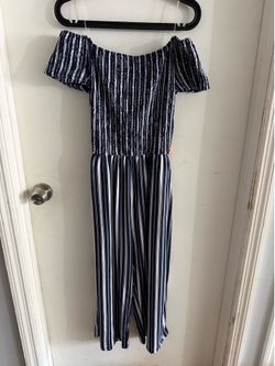 Striped Pant Romper