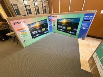 85 TV Samsung smart 4K HGTV 120 Hz $55 down on Financing for delivery six month warranty