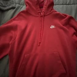 Red Nike Hoodie Size Small