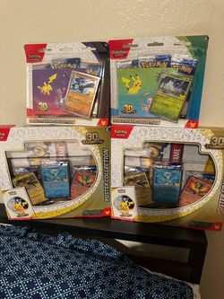 Pokemon 30th Celebration Poster and Tech sticker collection