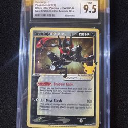 Greninja Gold Star SWSH114 Celebrations CGC 9.5+