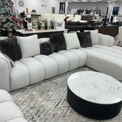 Brand New Super Elegant Modern Manila Sectional Set 