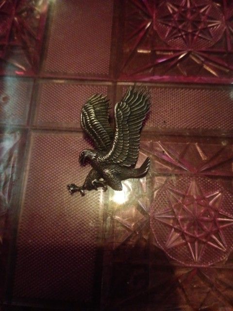 Vintage 925 Sterling Silver 🦅 Eagle Pendant For Sale.