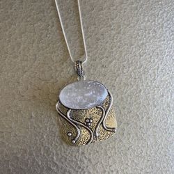 Gorgeous Moonstone 925 Necklace 
