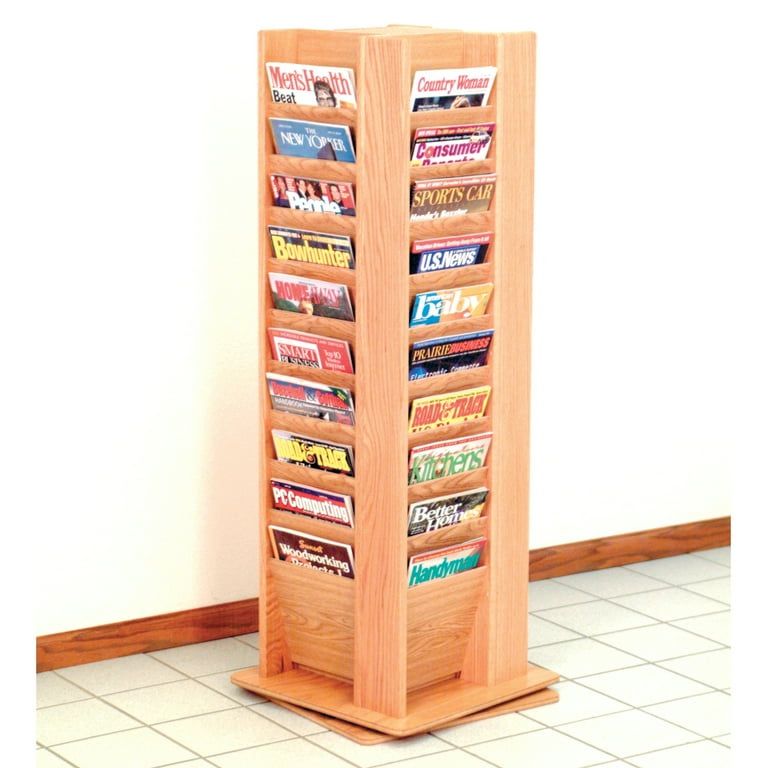 Revolving Magazine/Paper Display. Wooden Mallet’s Cascade