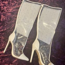 PVC Stiletto Boots 