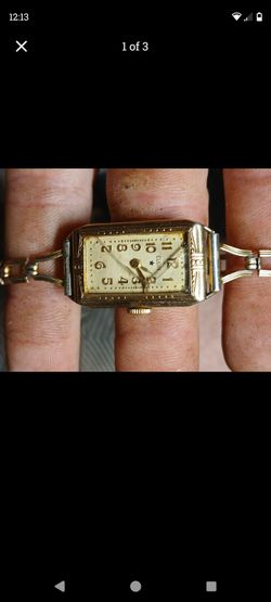 Vintage Elgin Rectangular Dress Watch