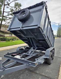 🚛2027 New Heavy Duty Hydraulic Dump Trailer