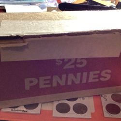 $25 Box Of Pennie’s For Sale