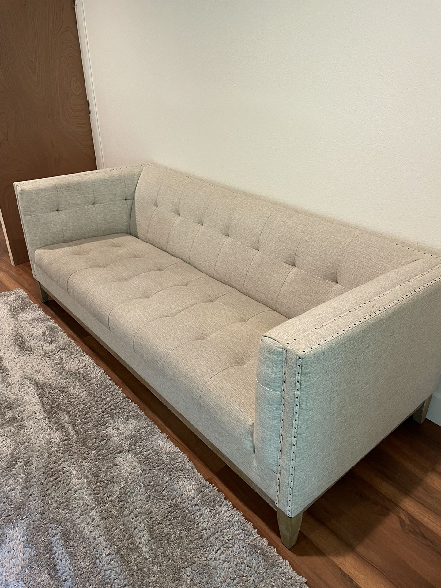 World Market Tufted Nail Head Sofa (couch)