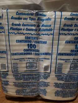 Foam to go containers