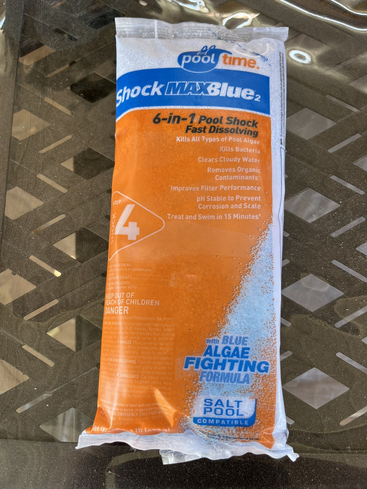 Pool Time Shock MAXBlue 1 Lb 6 Pack (total 6 Packs)