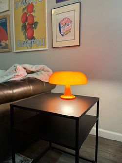 Orange retro donut lamp plastic mushroom lamp