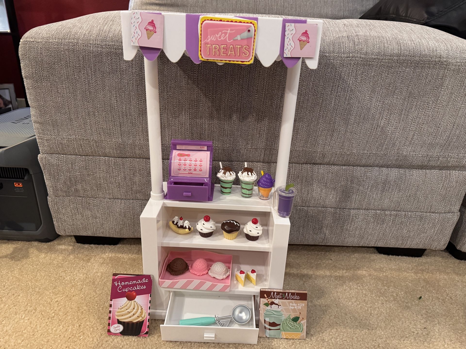 Doll Ice Cream & Snack Stand Playset (Fits AG Dolls!)