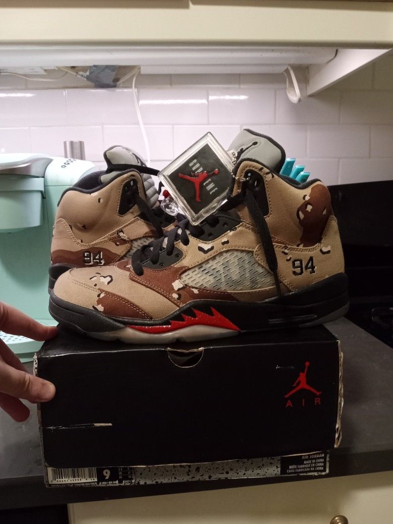 Camo Supreme 5s Size 9 Clean Og All