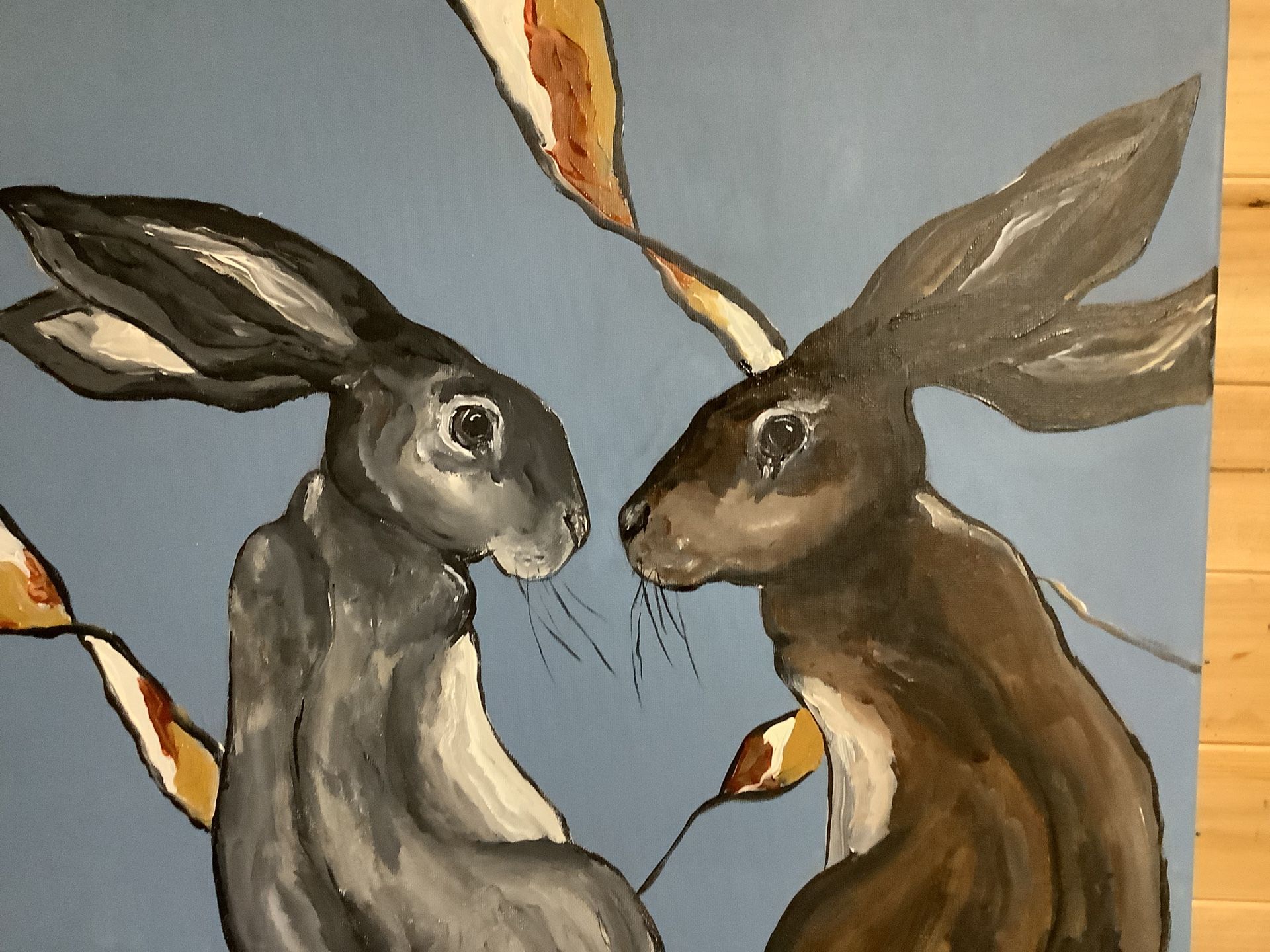 One Hare, Two Hare Original Painting