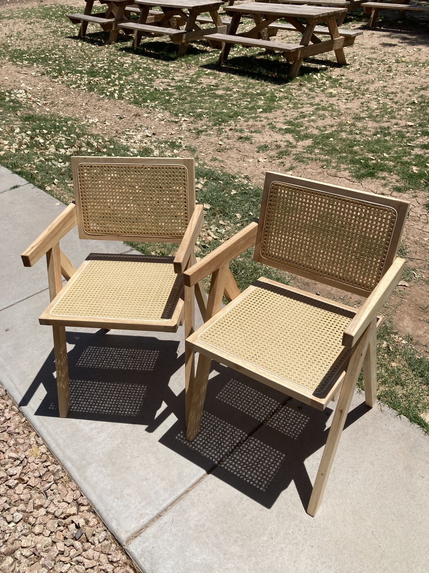 modern cane chairs