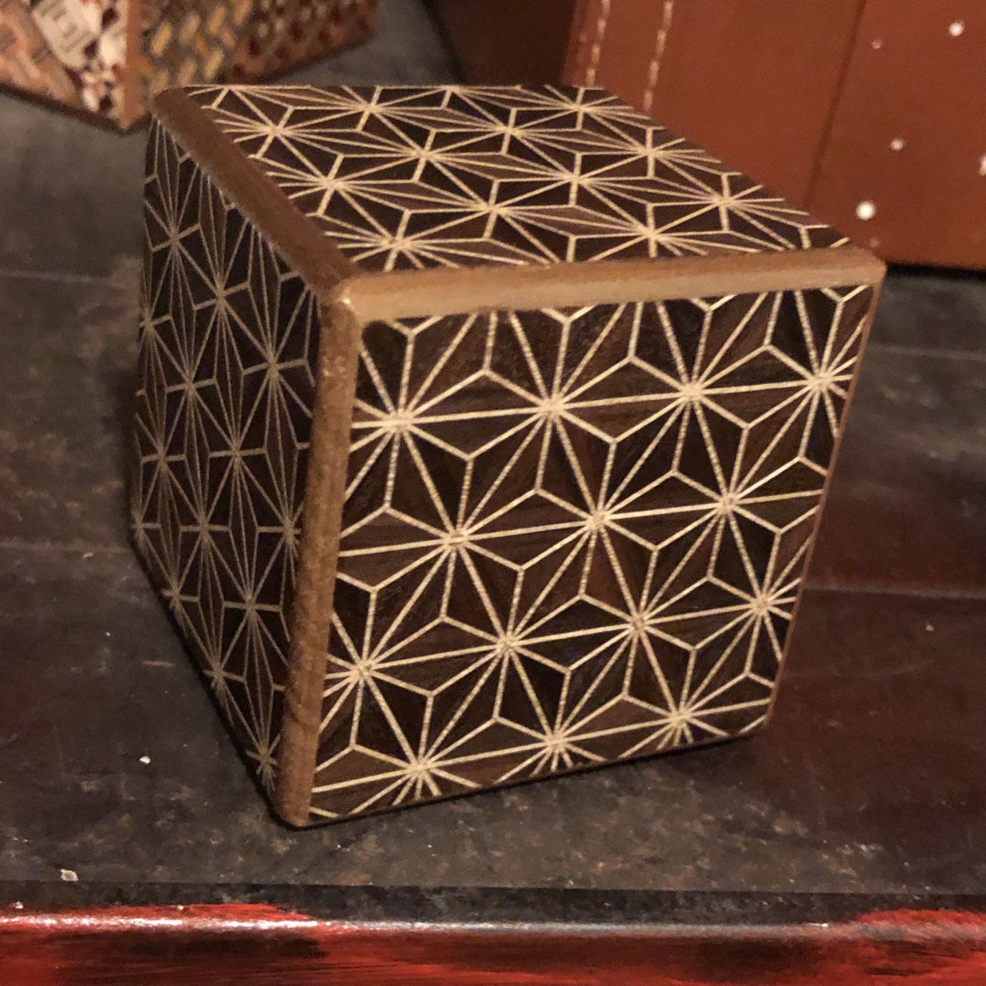 Small Vintage Japanese Puzzle box w/ secret drawer