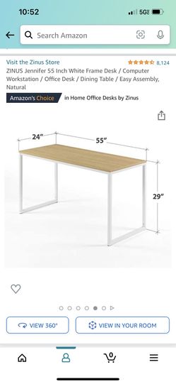 Zinus Modern Studio Collection Soho Desk / Table / Computer Table